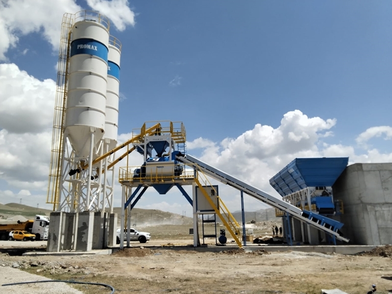 120m³/h Compact Concrete Batching Plant